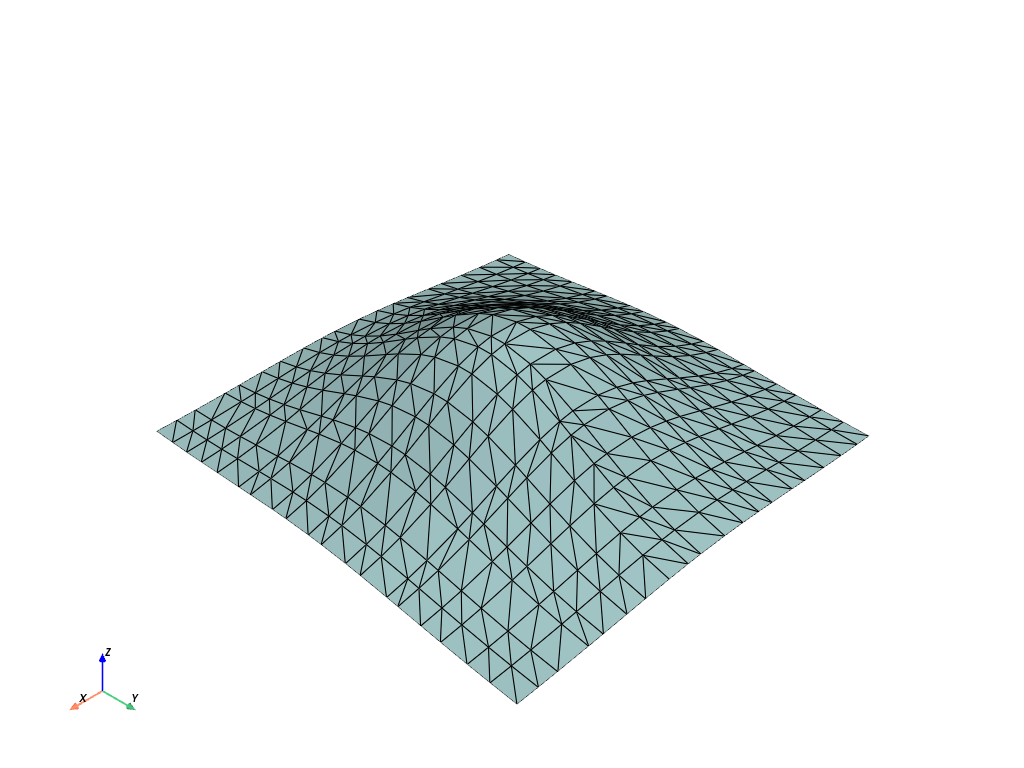 d create tri surface