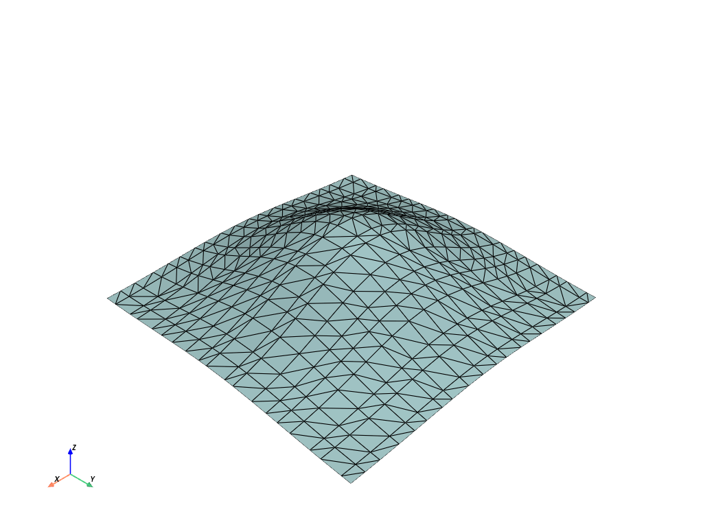 d create tri surface