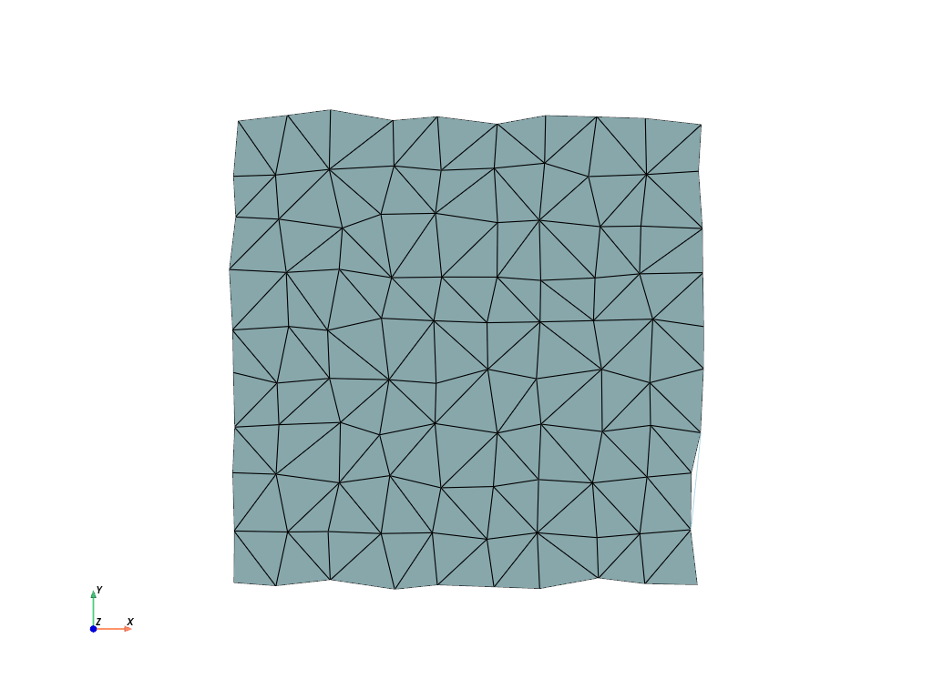 d create tri surface